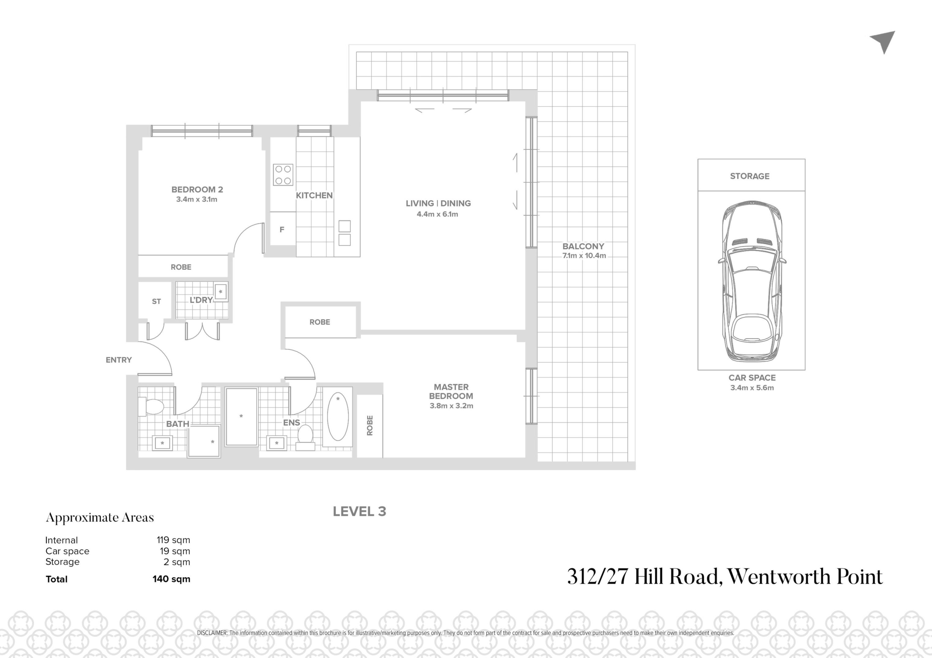 312/27 Hill Road, Wentworth Point Sold by Chidiac Realty - floorplan