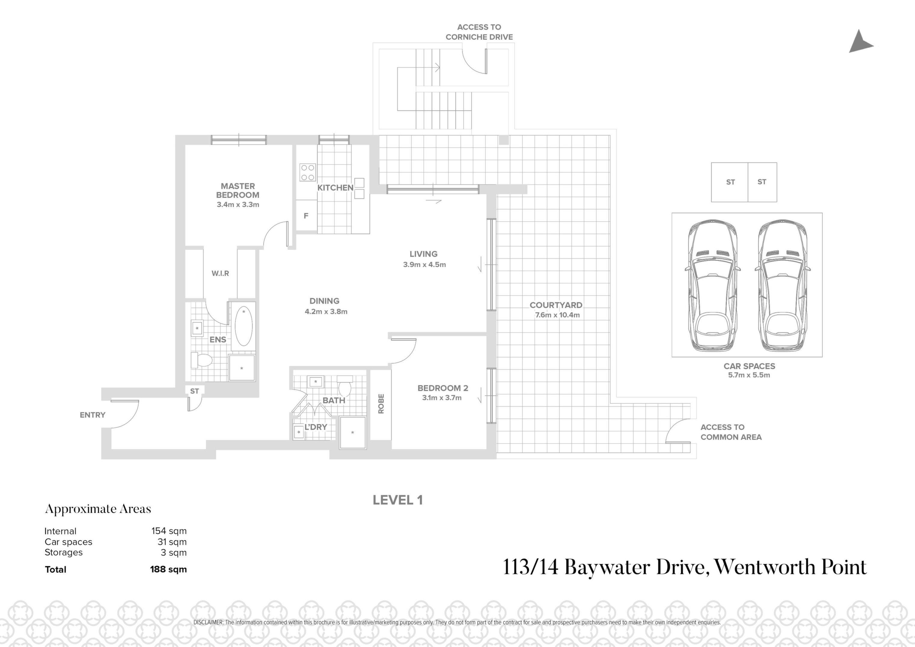 113/14 Baywater Drive, Wentworth Point Sold by Chidiac Realty - floorplan