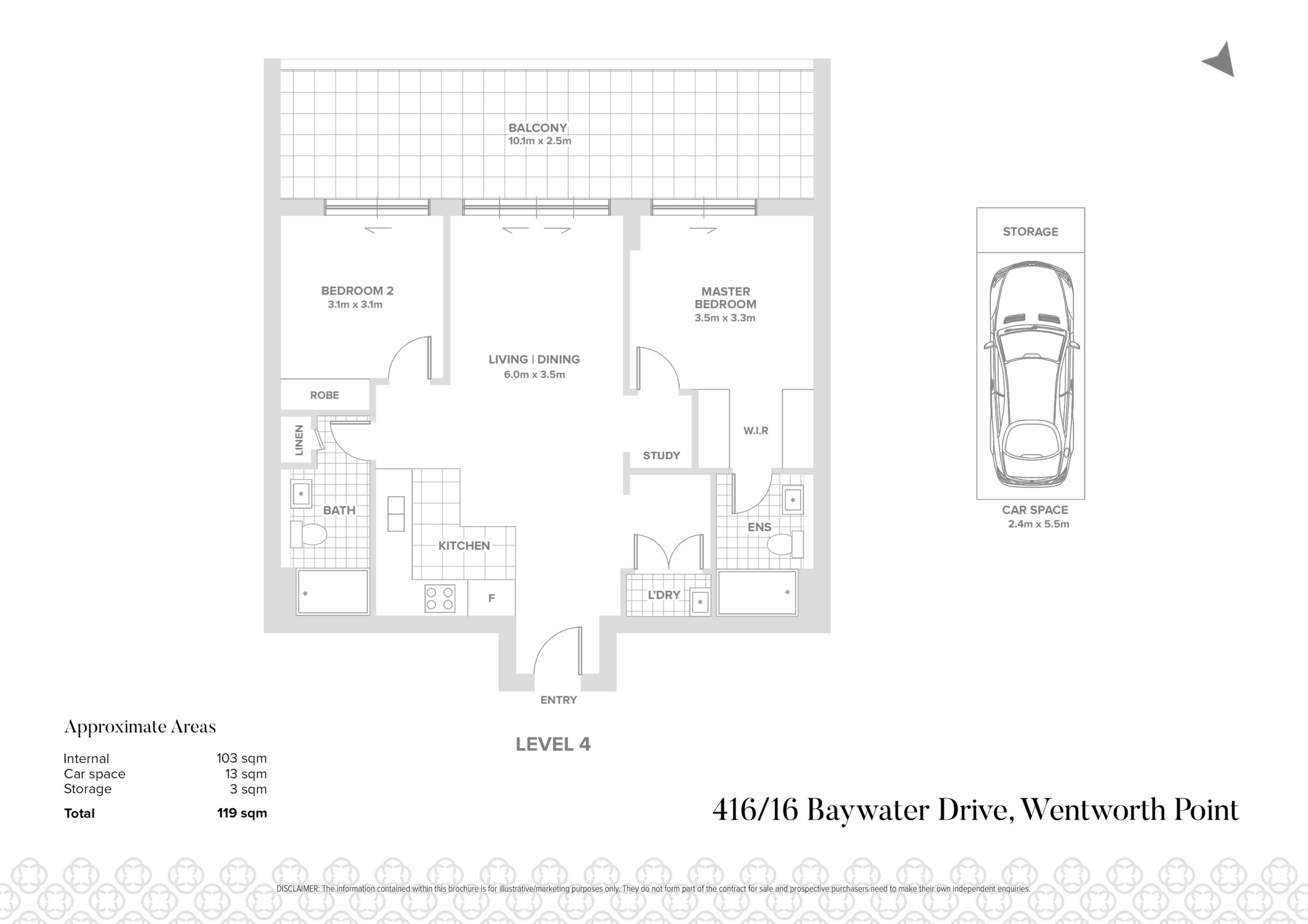 416/16 Baywater Drive, Wentworth Point Sold by Chidiac Realty - floorplan