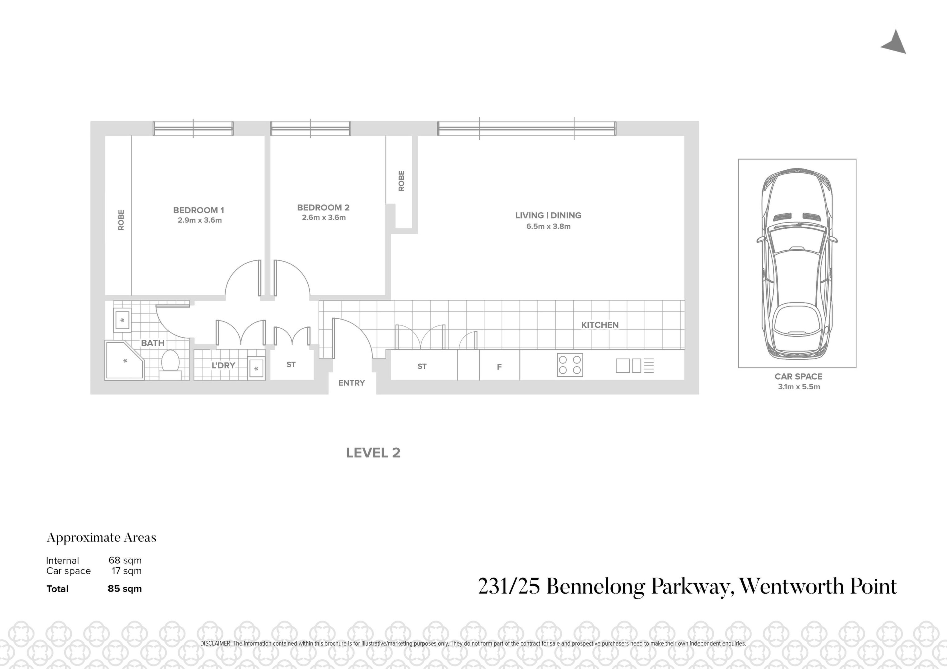 231/25 Bennelong Parkway, Wentworth Point Sold by Chidiac Realty - floorplan