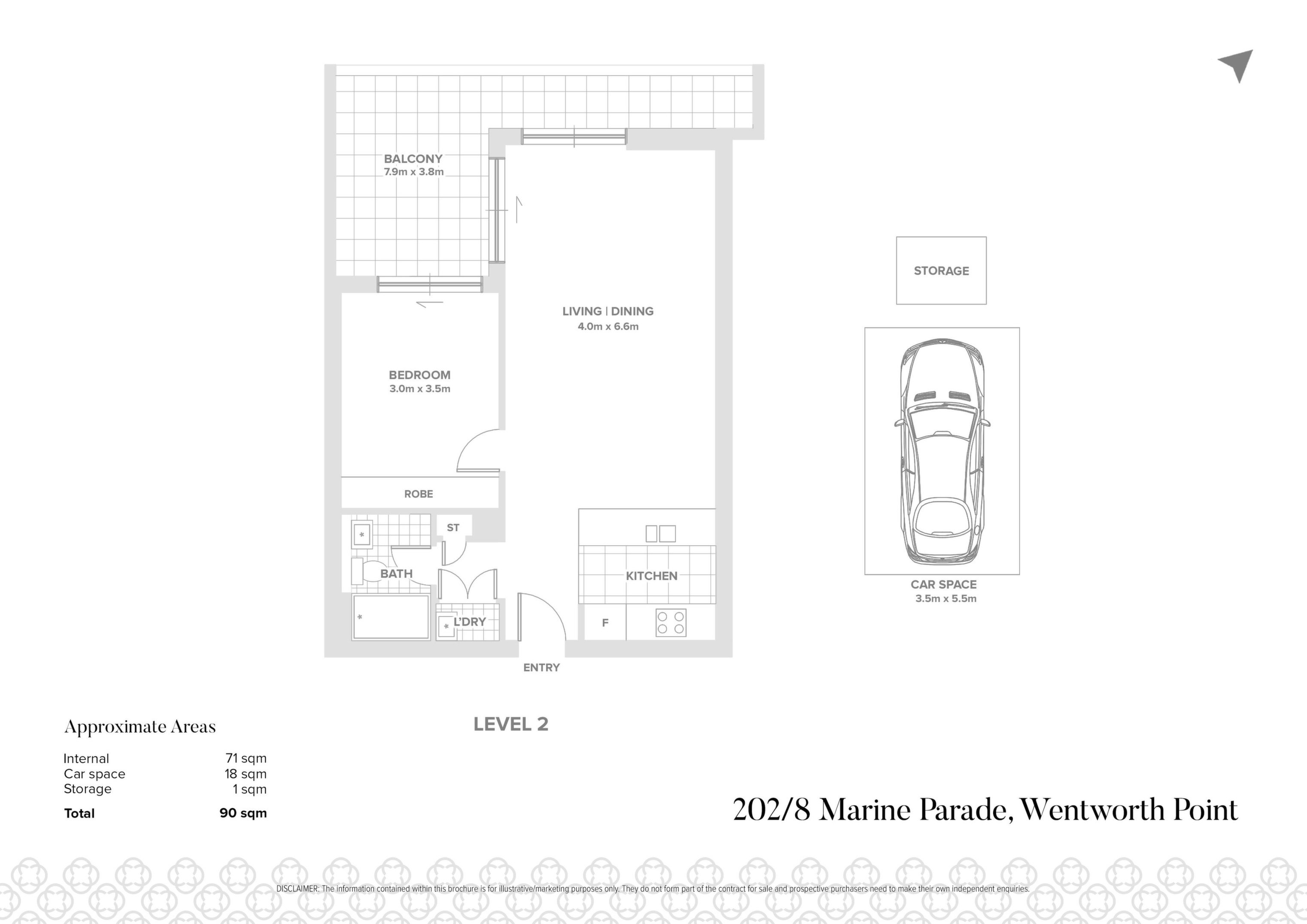 202/8 Marine Parade, Wentworth Point Sold by Chidiac Realty - floorplan