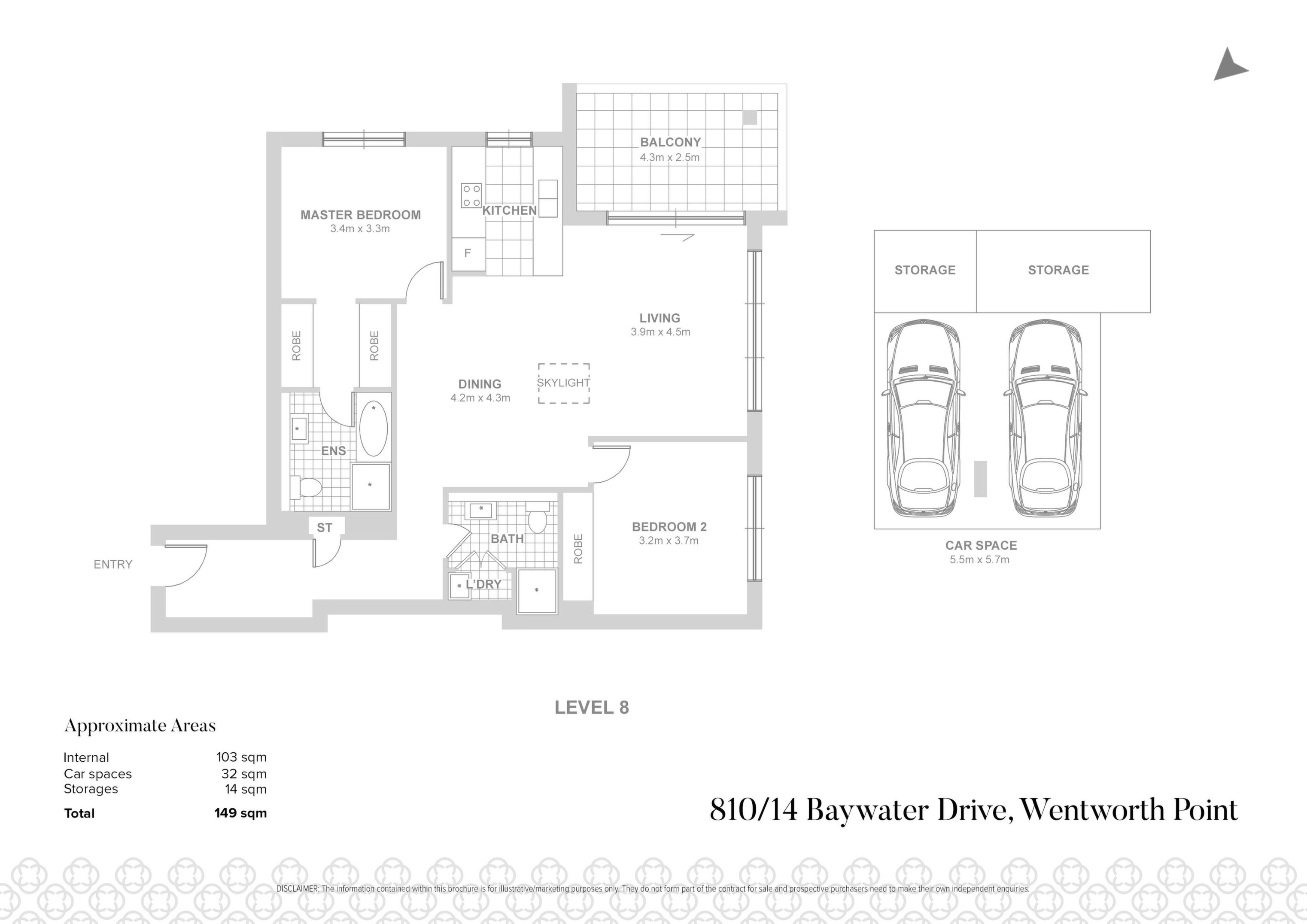810/14 Baywater Drive, Wentworth Point Sold by Chidiac Realty - floorplan