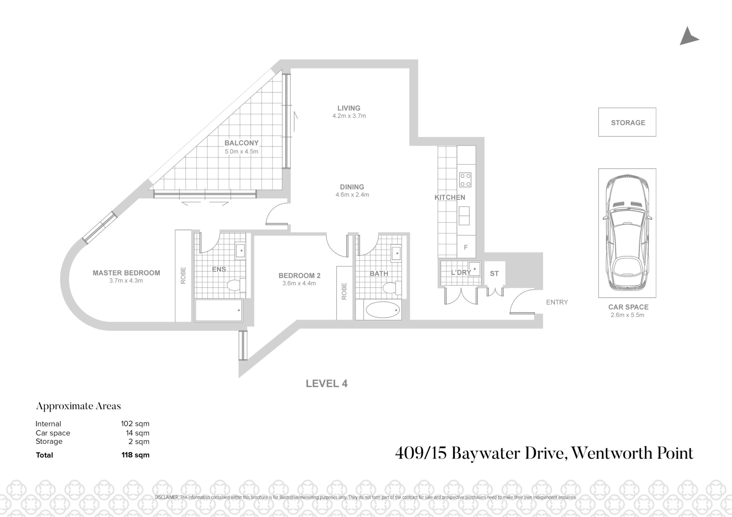 409/15 Baywater Drive, Wentworth Point Sold by Chidiac Realty - floorplan