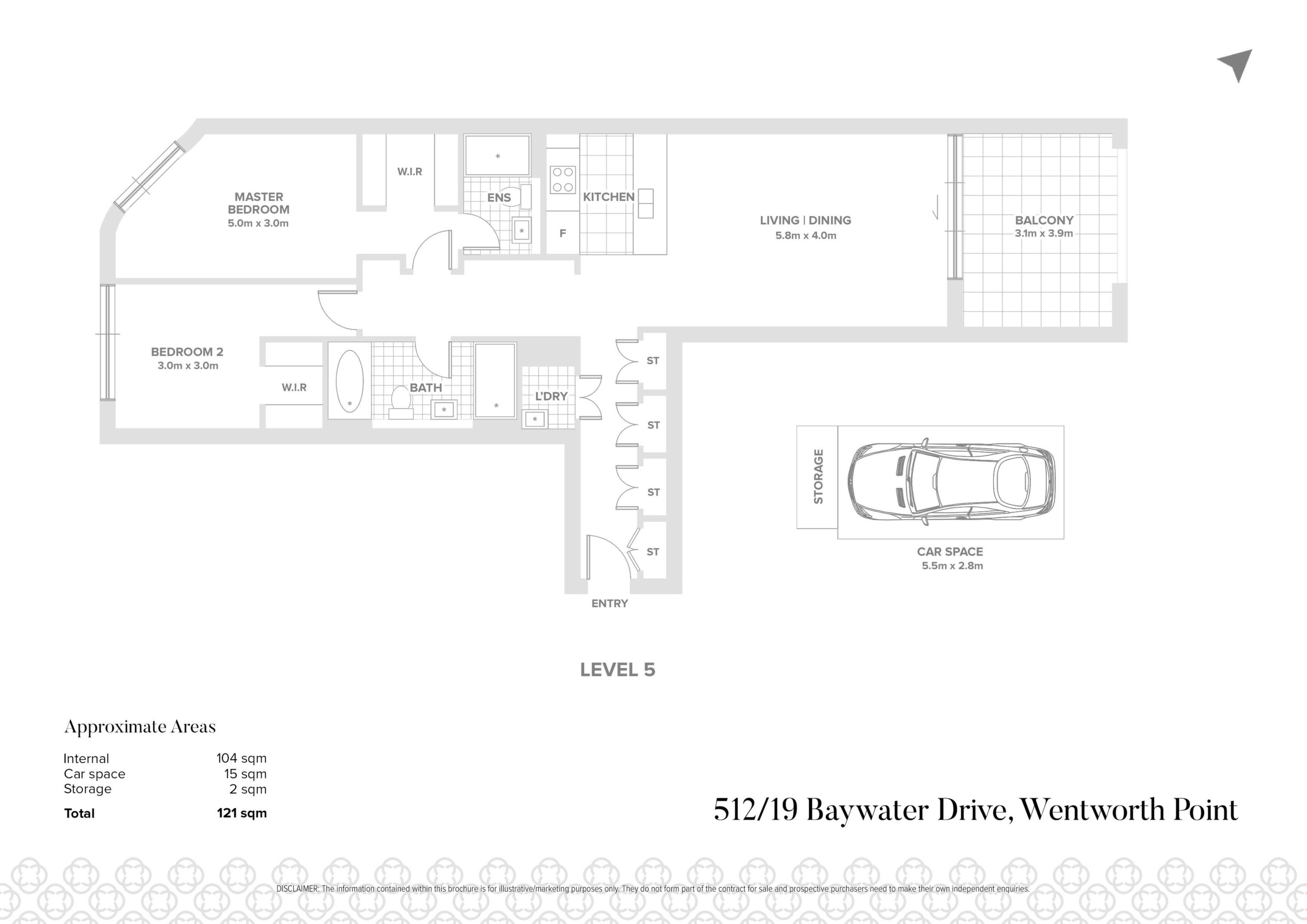 512/19 Baywater Drive, Wentworth Point Sold by Chidiac Realty - floorplan